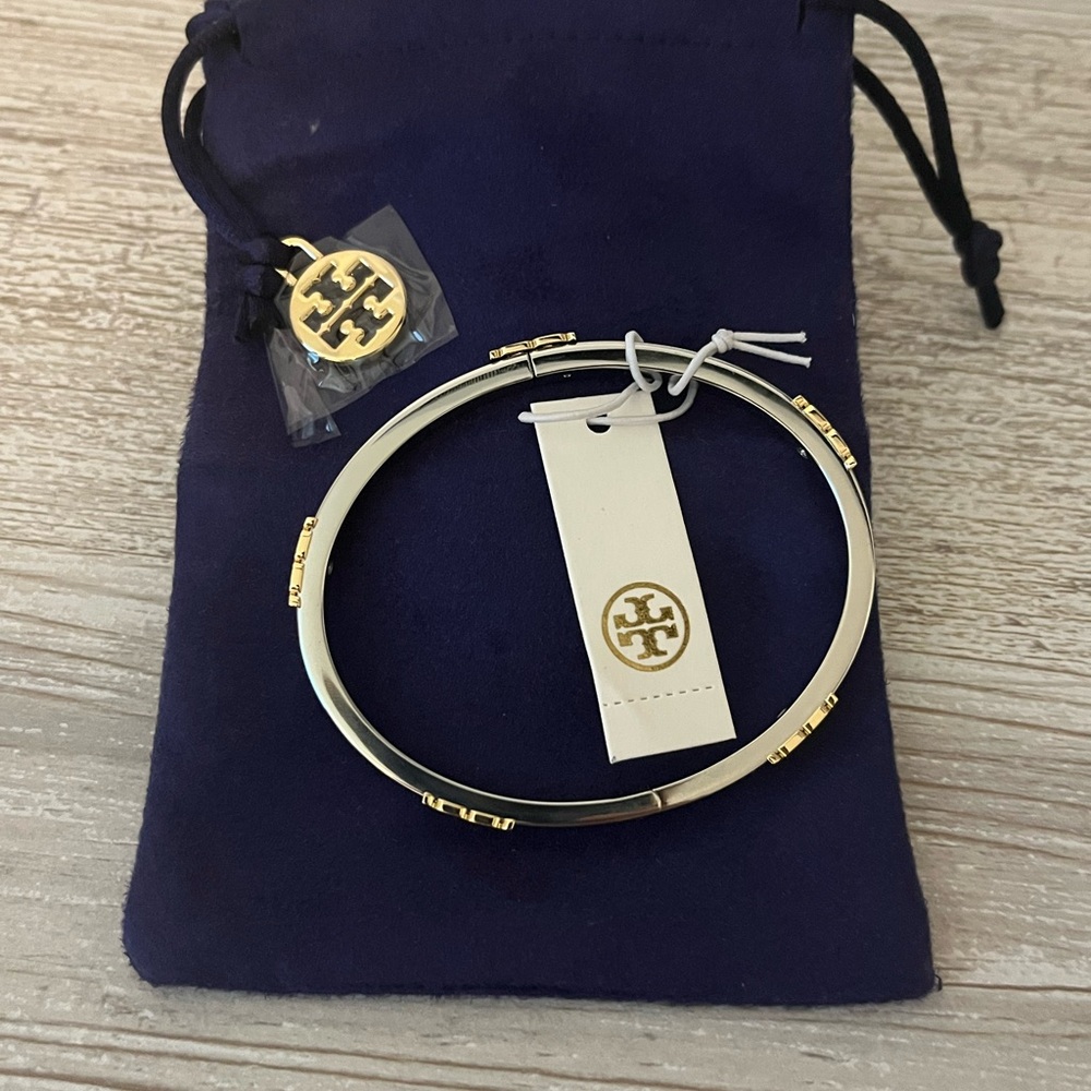 Tory Burch Gold and Silver Bracelet